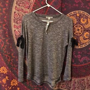 MORAL FIBER Grey Sweater